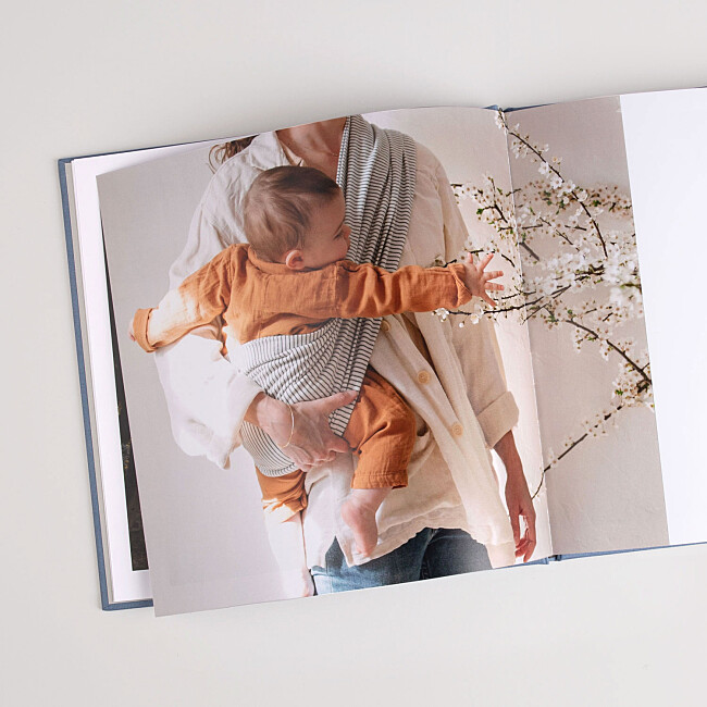 Livre photo tissu ouvert Livre photo tissu ouvert
