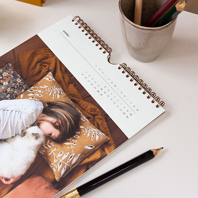 Couverture calendrier photo A4 Couverture calendrier photo A4