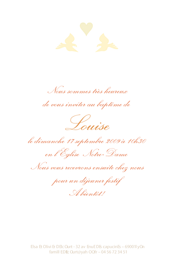 Faire-part de baptême Colombes orange - Page 3 Faire-part de baptême Colombes orange - Page 3