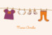 Faire-part de naissance Fil à linge fille photo rv orange - Page 1 Faire-part de naissance Fil à linge fille photo rv orange - Page 1