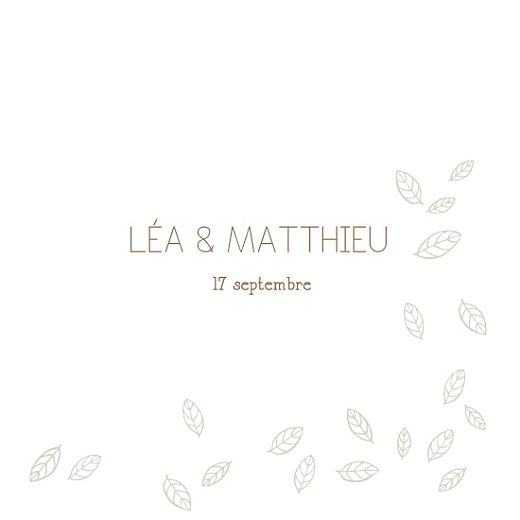 Faire-part de mariage Nature taupe - Page 1 Faire-part de mariage Nature taupe - Page 1