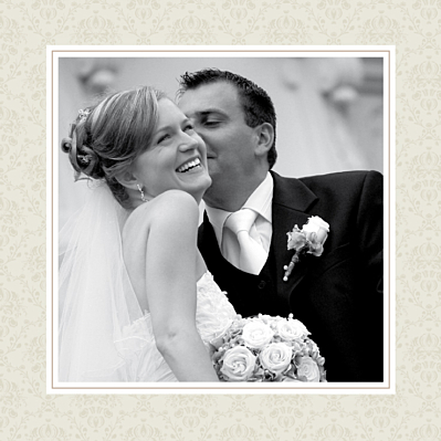 Carte de remerciement mariage Nous deux marron finition Carte de remerciement mariage Nous deux marron finition