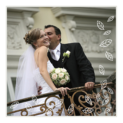 Carte de remerciement mariage Nature marron dessin finition Carte de remerciement mariage Nature marron dessin finition