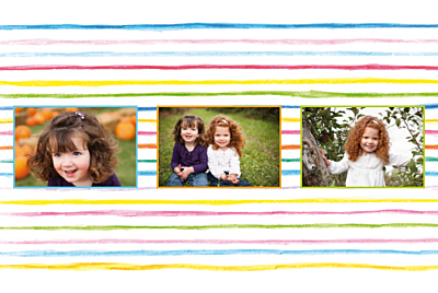 Carte de voeux Une année en couleurs ! prune finition Carte de voeux Une année en couleurs ! prune finition