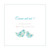 Faire-part de naissance Liberty 2 photos bleu Faire-part de naissance Liberty 2 photos bleu