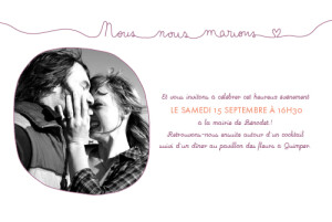 Faire Part De Mariage Pacs Rosemood Be