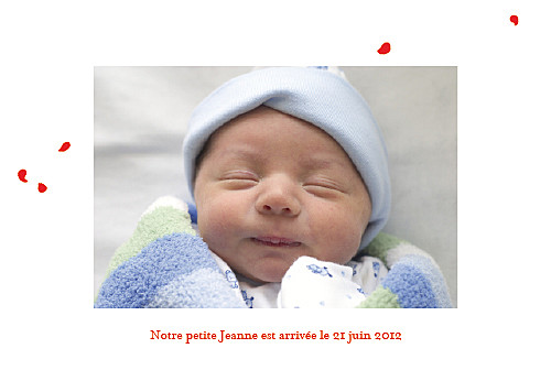 Faire-part de naissance Coquelicot 4 photos rouge - Page 2 Faire-part de naissance Coquelicot 4 photos rouge - Page 2