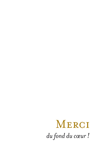 Carte de remerciement mariage Simplement merci (petit format) blanc - Page 3