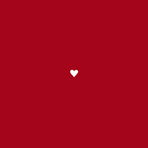 Carton d'invitation mariage Amour carré rouge