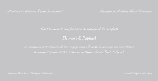 Faire-part de mariage Élégant feuillet gris pale - Page 3 Faire-part de mariage Élégant feuillet gris pale - Page 3