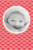 Carte de remerciement Merci pattern portrait rouge - Page 1 Carte de remerciement Merci pattern portrait rouge - Page 1