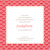 Faire-part de naissance Pattern médaillon rouge-blanc Faire-part de naissance Pattern médaillon rouge-blanc