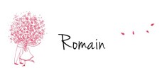 Marque-place mariage Bouquet rouge Marque-place mariage Bouquet rouge