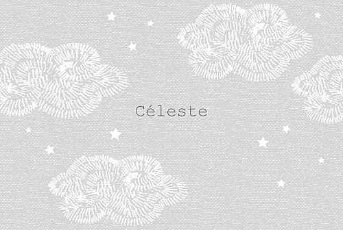 Faire-part de naissance Nuage paysage perle Faire-part de naissance Nuage paysage perle