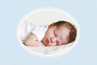 Faire-part de naissance Motif chic photo paysage bleu dragee finition Faire-part de naissance Motif chic photo paysage bleu dragee finition