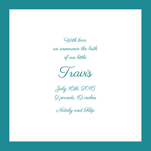 Faire-part de naissance Bilingue couronne turquoise - Page 2 Faire-part de naissance Bilingue couronne turquoise - Page 2