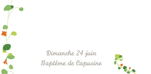 Marque-place Baptême Capucine orange - Page 4