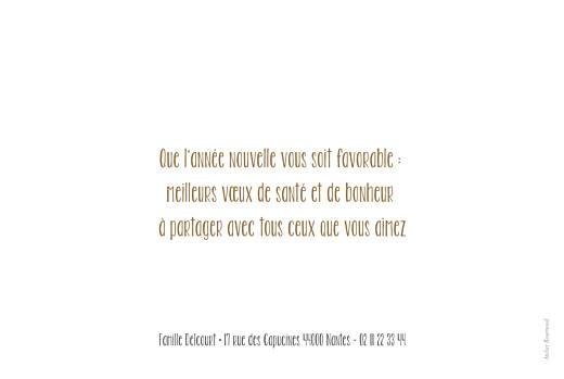 Carte de voeux Bandeau (gauche) blanc Carte de voeux Bandeau (gauche) blanc