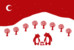Carte de voeux Ours en famille rouge - Page 1 Carte de voeux Ours en famille rouge - Page 1