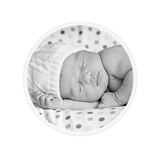 Faire-part de naissance Tambour photo bleu gris Faire-part de naissance Tambour photo bleu gris