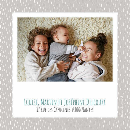 Carte de voeux Petit moineau photo canard - Verso Carte de voeux Petit moineau photo canard - Verso