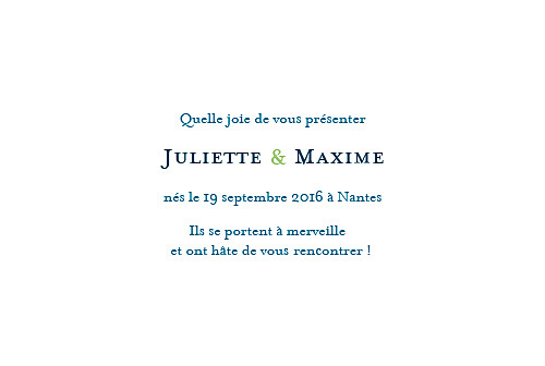 Faire-part de naissance Jumeaux 2 photos paysage blanc - Page 3 Faire-part de naissance Jumeaux 2 photos paysage blanc - Page 3