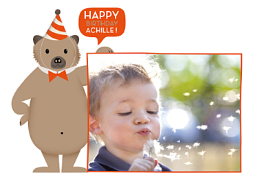 Carte D Anniversaire Nounours Rosemood Be