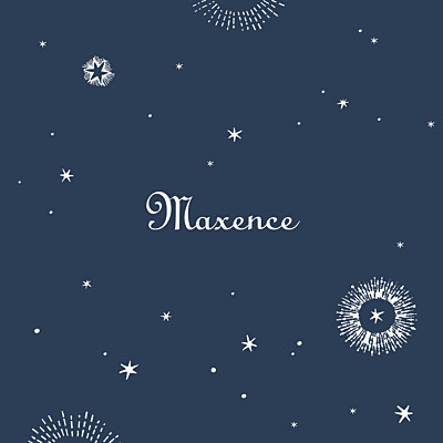 Faire-part de naissance Constellation photo bleu nuit finition Faire-part de naissance Constellation photo bleu nuit finition