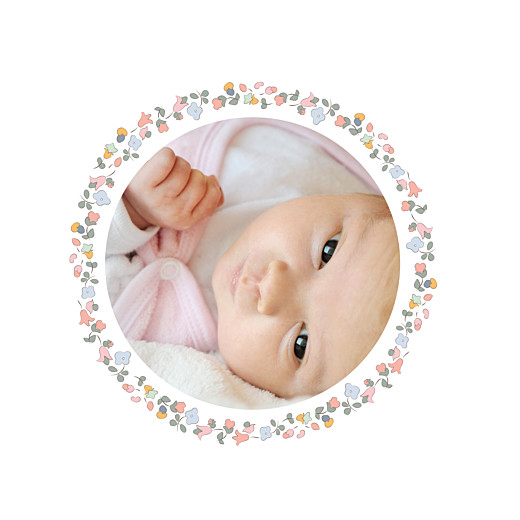 Faire-part de naissance Jardin fleuri (4 pages) bleuet Faire-part de naissance Jardin fleuri (4 pages) bleuet