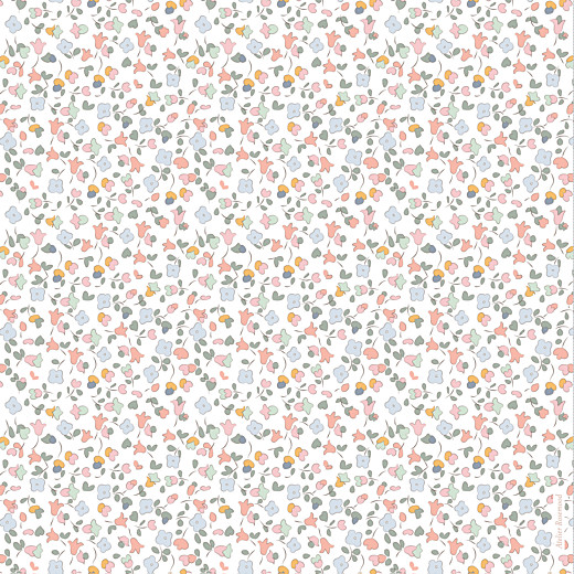 Faire-part de naissance Jardin fleuri (4 pages) bleuet Faire-part de naissance Jardin fleuri (4 pages) bleuet