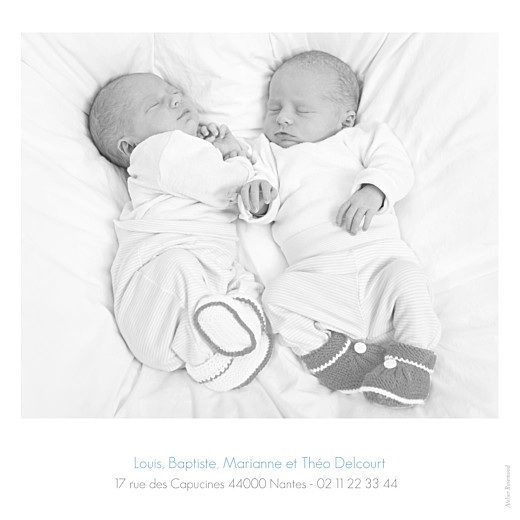 Faire-part de naissance Jumeaux Simple 4 photos blanc - Page 4 Faire-part de naissance Jumeaux Simple 4 photos blanc - Page 4
