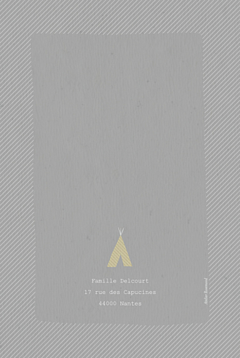 Faire-part de naissance Tipis photo (4 pages) gris - Page 4 Faire-part de naissance Tipis photo (4 pages) gris - Page 4