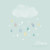 Faire-part de naissance Tombe la pluie (3 photos) vert - Page 1 Faire-part de naissance Tombe la pluie (3 photos) vert - Page 1