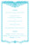 Menu de baptême Papel picado (4 pages) turquoise - Page 3