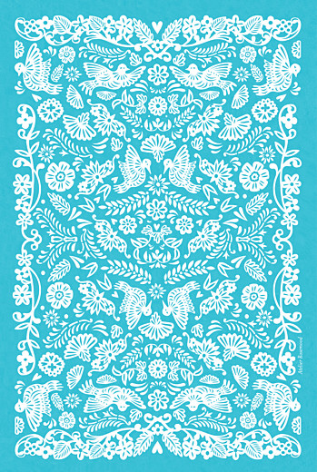 Menu de baptême Papel Picado (4 pages) turquoise - Page 4 Menu de baptême Papel Picado (4 pages) turquoise - Page 4