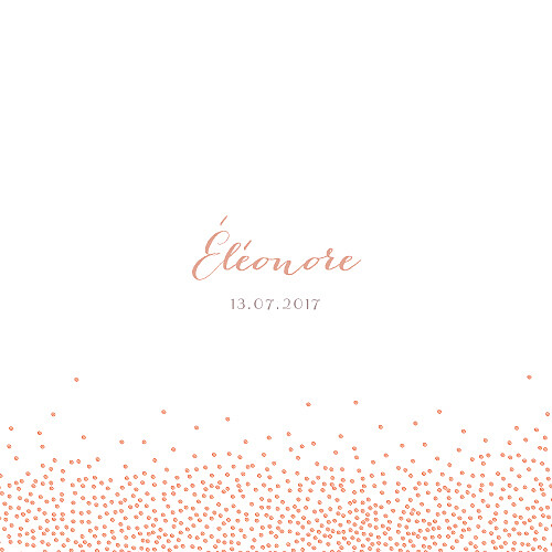 Faire-part de naissance Éveil photo corail Faire-part de naissance Éveil photo corail