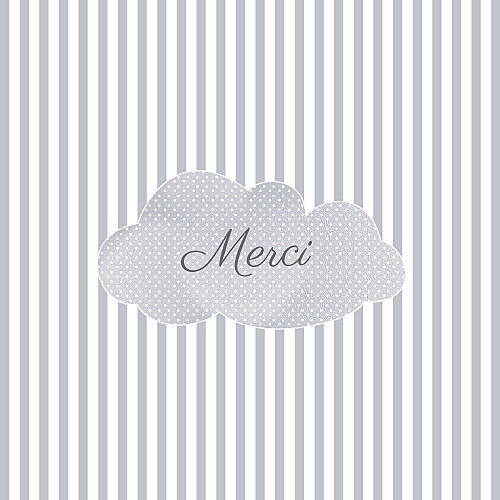 Carte de remerciement Merci tombe la pluie gris Carte de remerciement Merci tombe la pluie gris