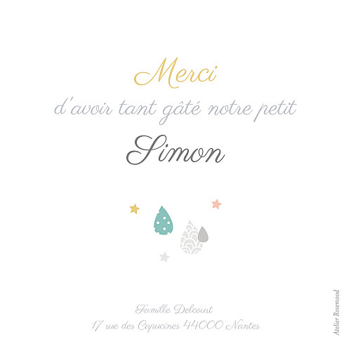 Carte de remerciement Merci tombe la pluie gris - Page 2 Carte de remerciement Merci tombe la pluie gris - Page 2