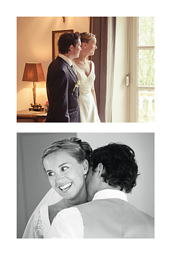 Carte de remerciement mariage Plein la vue portrait (4 photos) blanc - Page 2