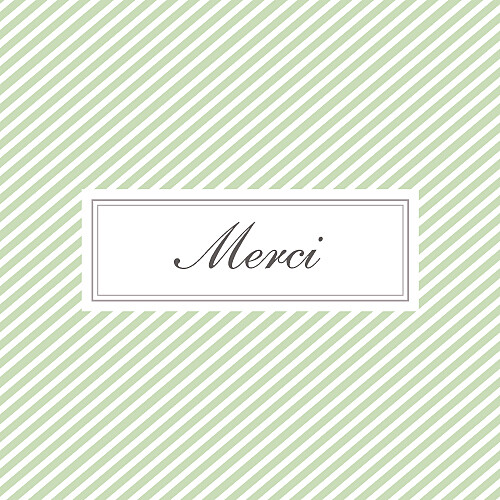 Carte de remerciement Merci cambridge vert Carte de remerciement Merci cambridge vert