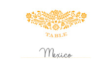 Marque-table mariage Papel Picado soleil Marque-table mariage Papel Picado soleil
