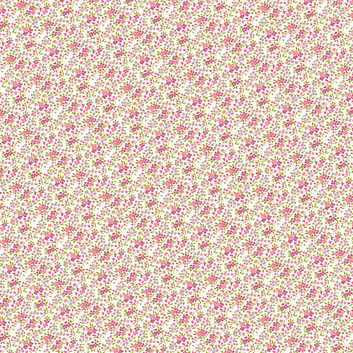 Faire-part de naissance Liseré liberty rose - Verso Faire-part de naissance Liseré liberty rose - Verso