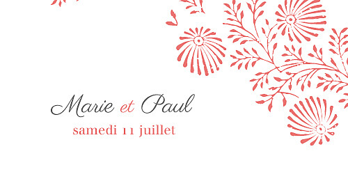 Marque-place mariage Idylle corail - Page 4