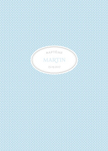 Livret de messe Motif chic bleu dragee Livret de messe Motif chic bleu dragee