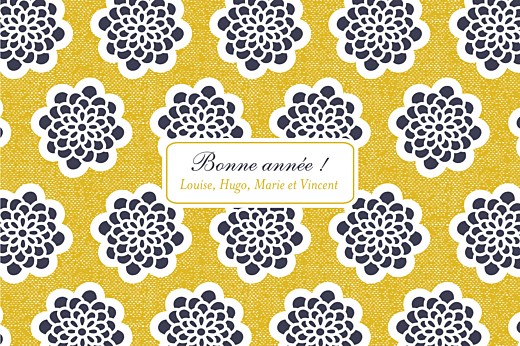 Carte de voeux Dahlia ocre Carte de voeux Dahlia ocre