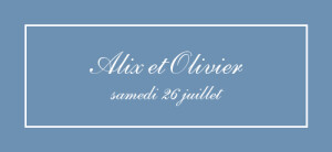 Etiquette perforée mariage Chic liseré bleu Etiquette perforée mariage Chic liseré bleu