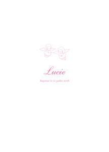 Couverture Livret de messe Ange rose Couverture Livret de messe Ange rose