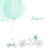 Faire-part de naissance À bicyclette (1 enfant) vert - Page 1 Faire-part de naissance À bicyclette (1 enfant) vert - Page 1