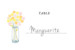 Marque-table mariage Instant fleuri jaune - Page 1