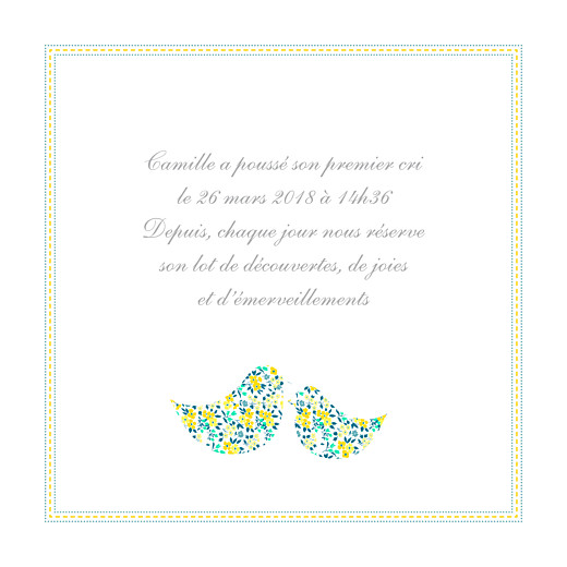 Faire-part de naissance Liberty écusson photo jaune & vert - Page 3 Faire-part de naissance Liberty écusson photo jaune & vert - Page 3